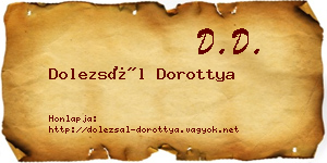 Dolezsál Dorottya névjegykártya